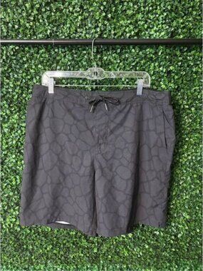 Fair Harbor Black Printed Lined Shorts Size 2XL
